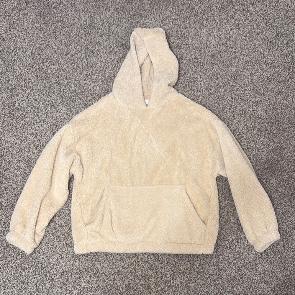 Zara Kids Hooded Sherpa Sweatshirt